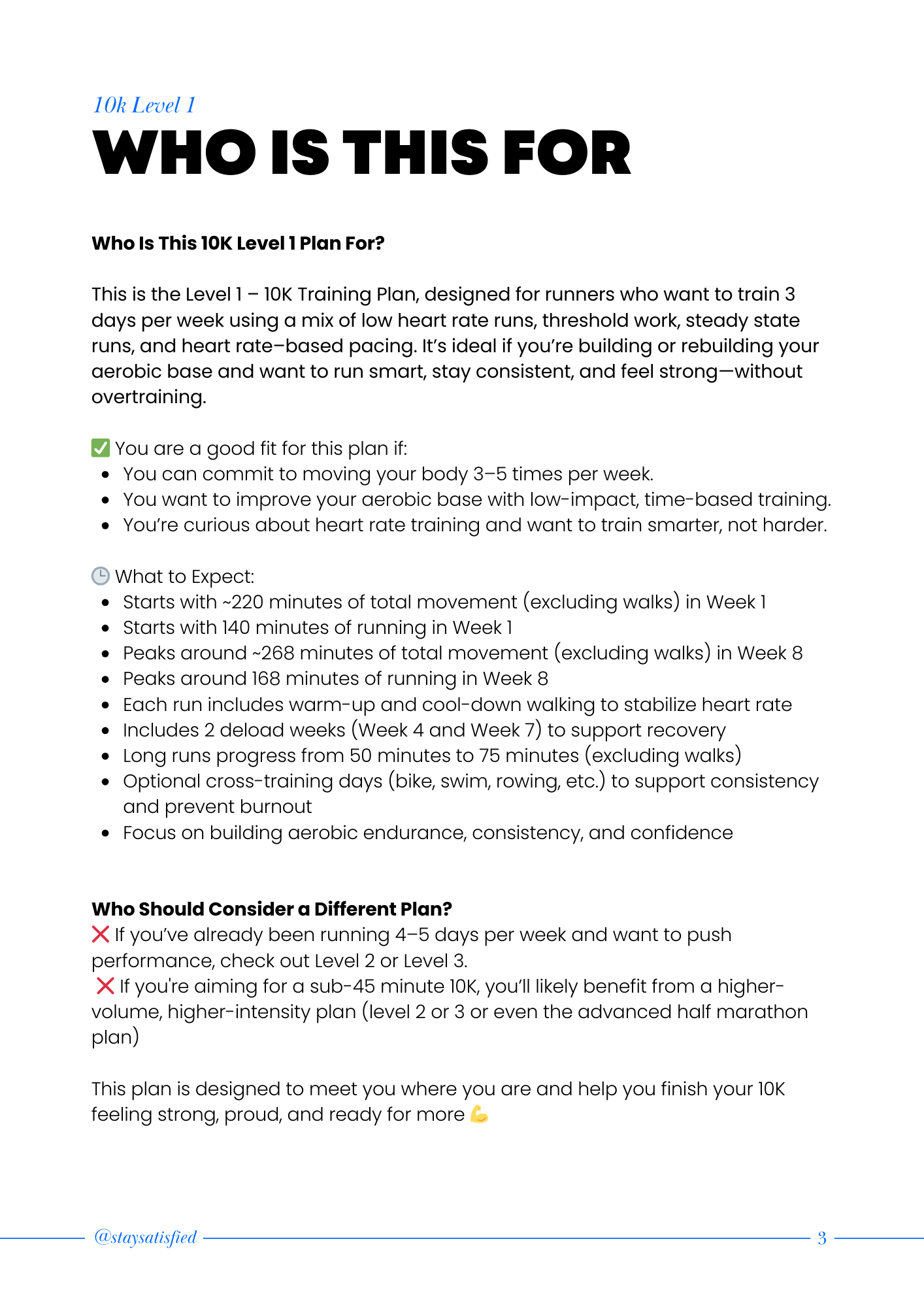 10K TRAINING PLAN LEVEL 1