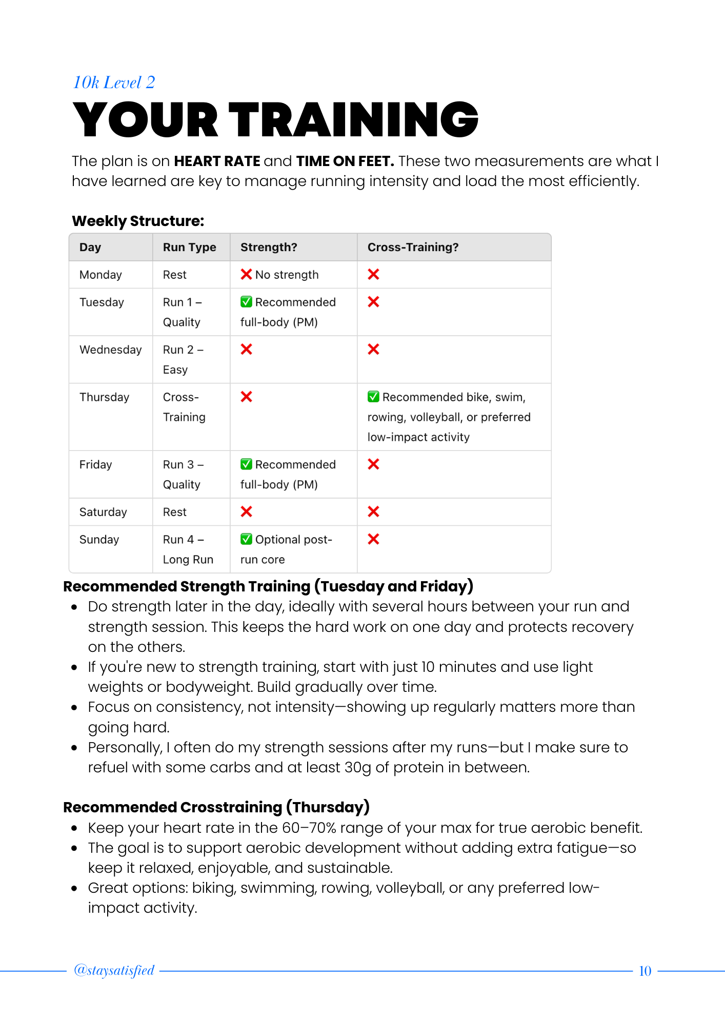 10K TRAINING PLAN LEVEL 2