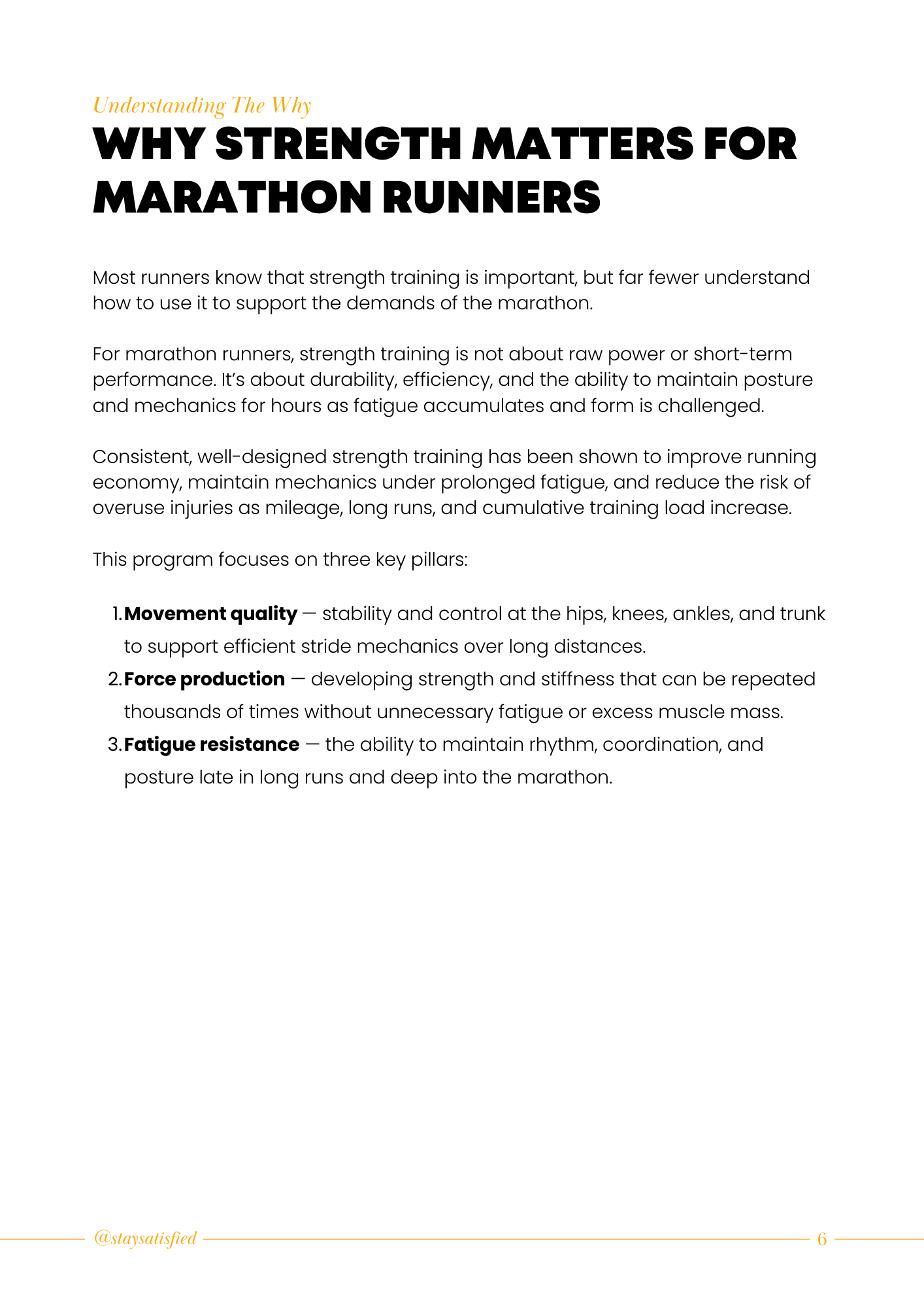 MARATHON STRENGTH PROGRAM