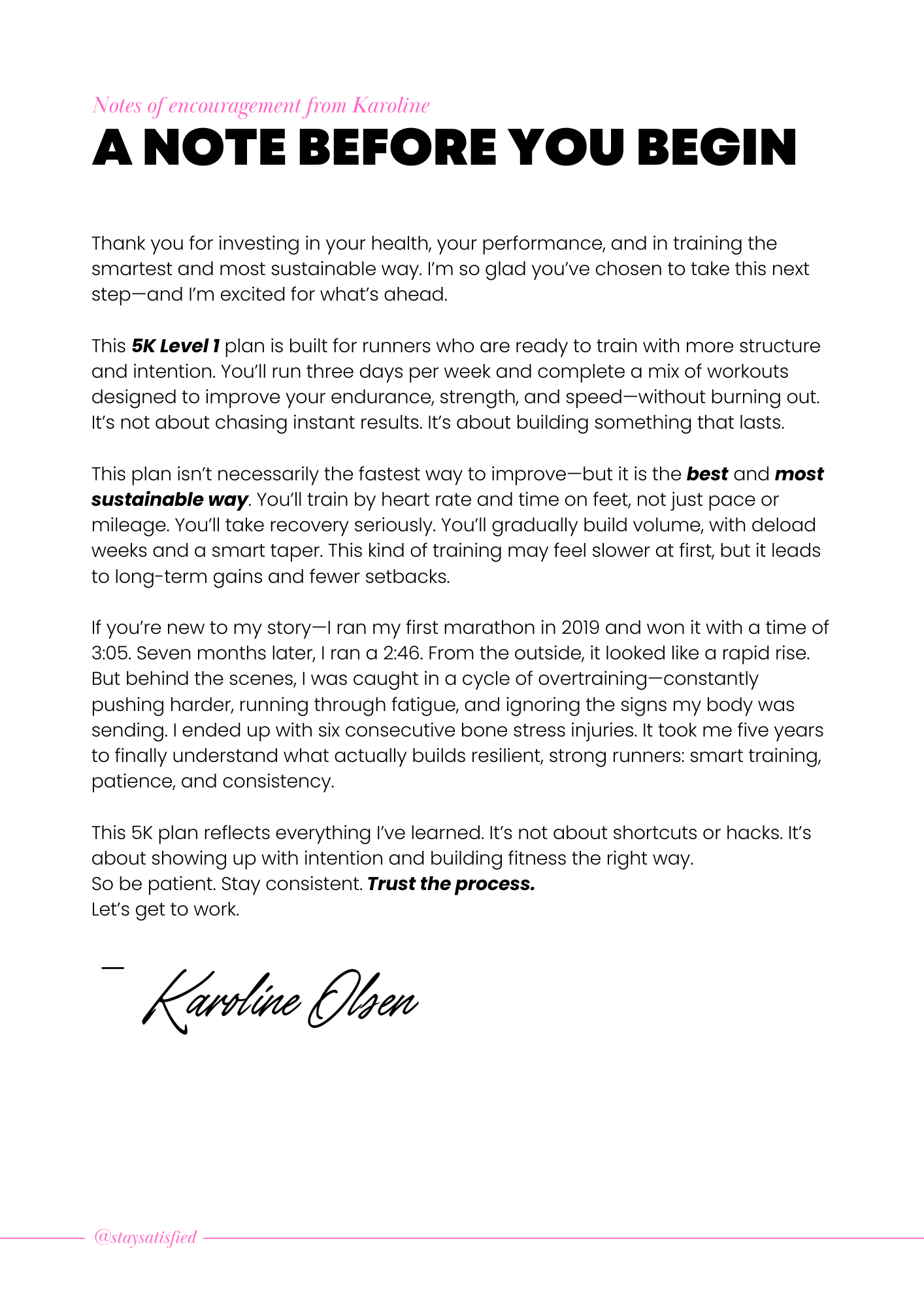 5K TRAINING PLAN LEVEL 1