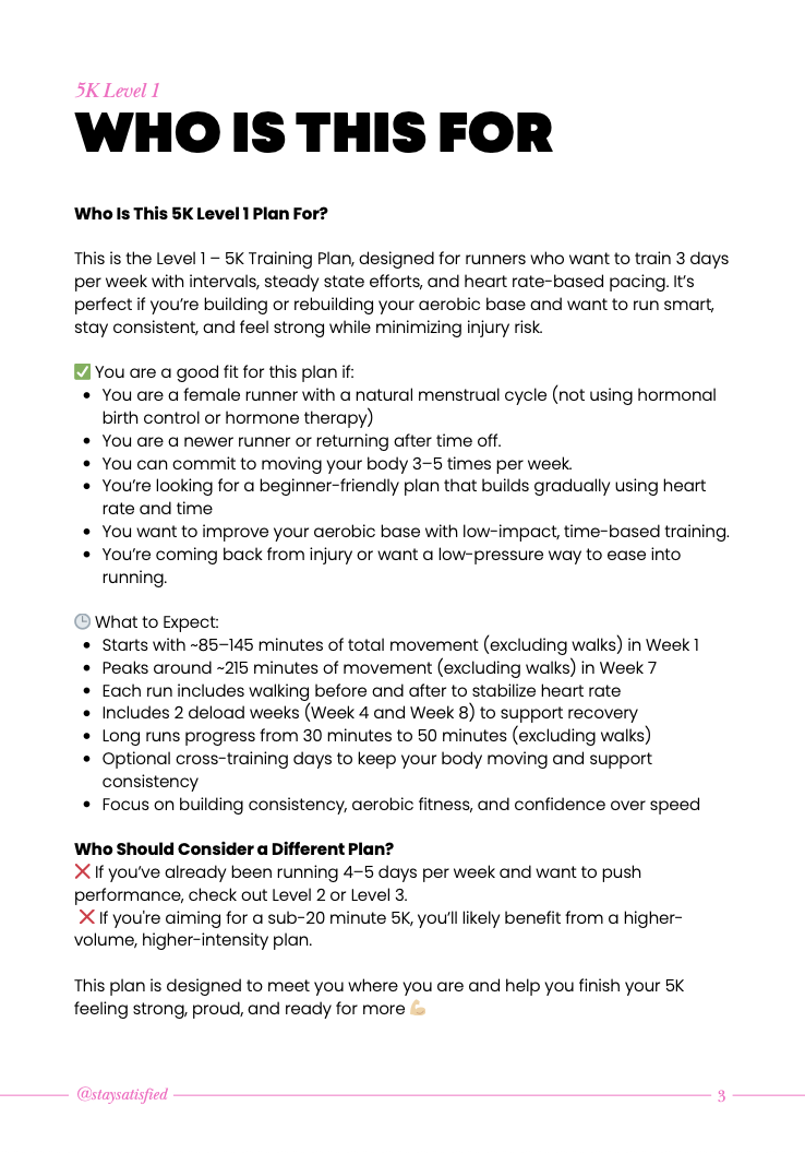 Hormone-Aware 5K Running Plan L1