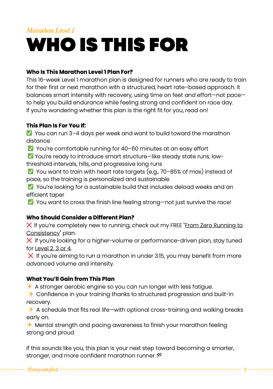 Hormone-Aware MARATHON Running Plan L1