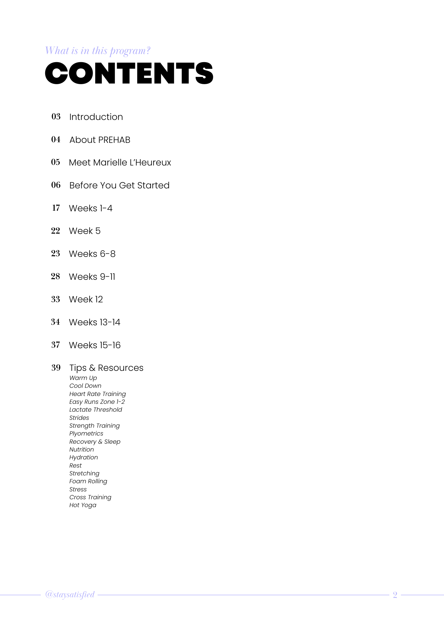HALF MARATHON STRENGTH PROGRAM