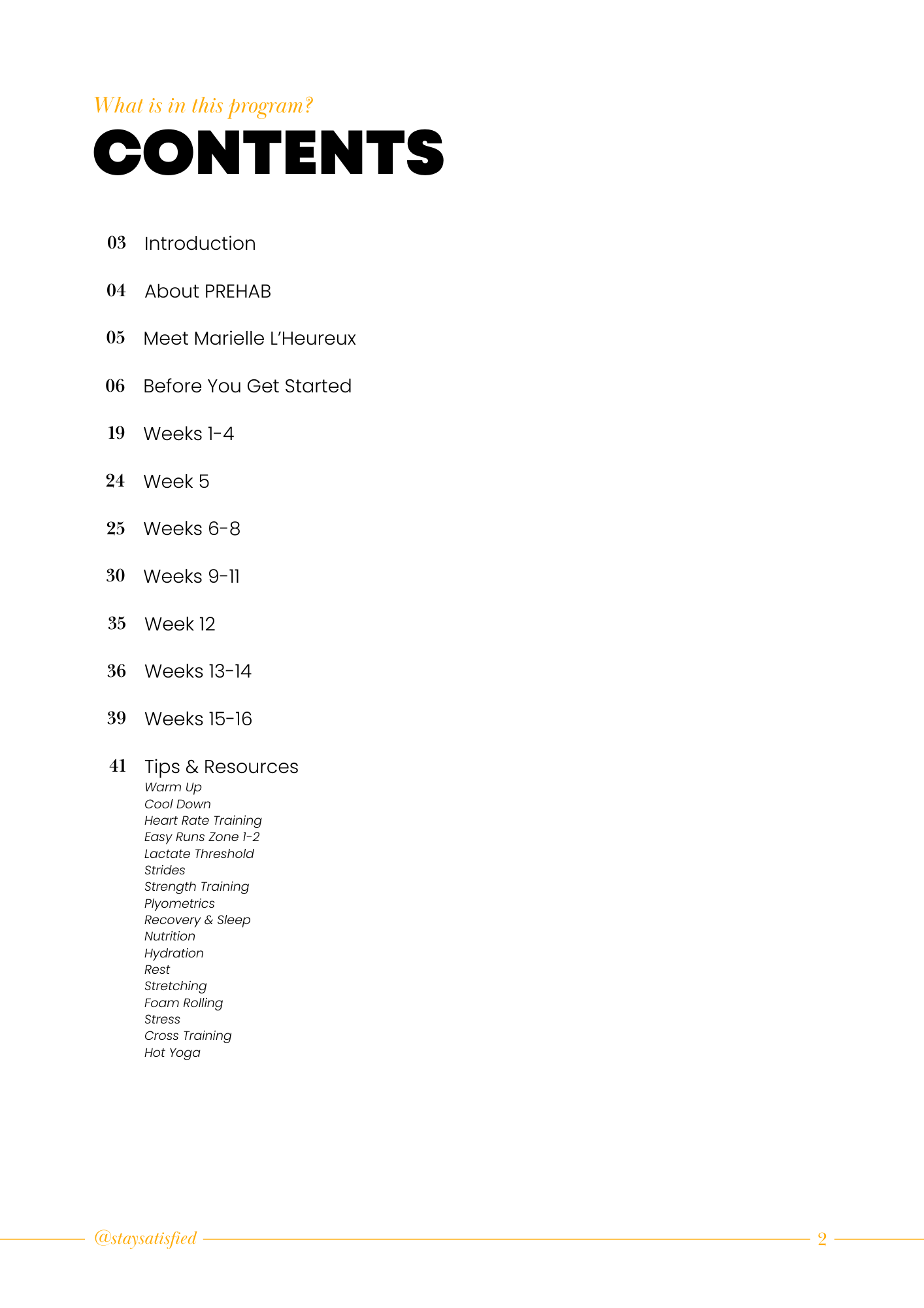 MARATHON STRENGTH PROGRAM