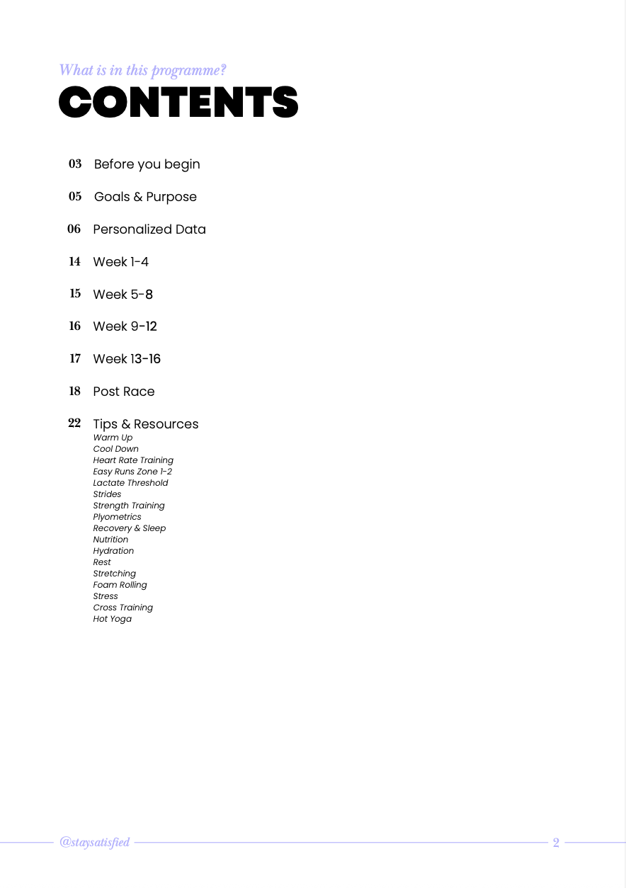 Hormone-Aware HALF MARATHON Running Plan L1