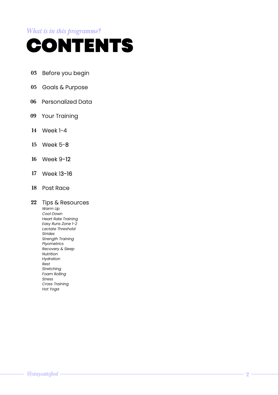 Hormone-Aware HALF MARATHON Running Plan L2