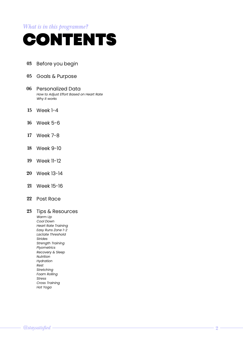 Hormone-Aware HALF MARATHON Running Plan L3