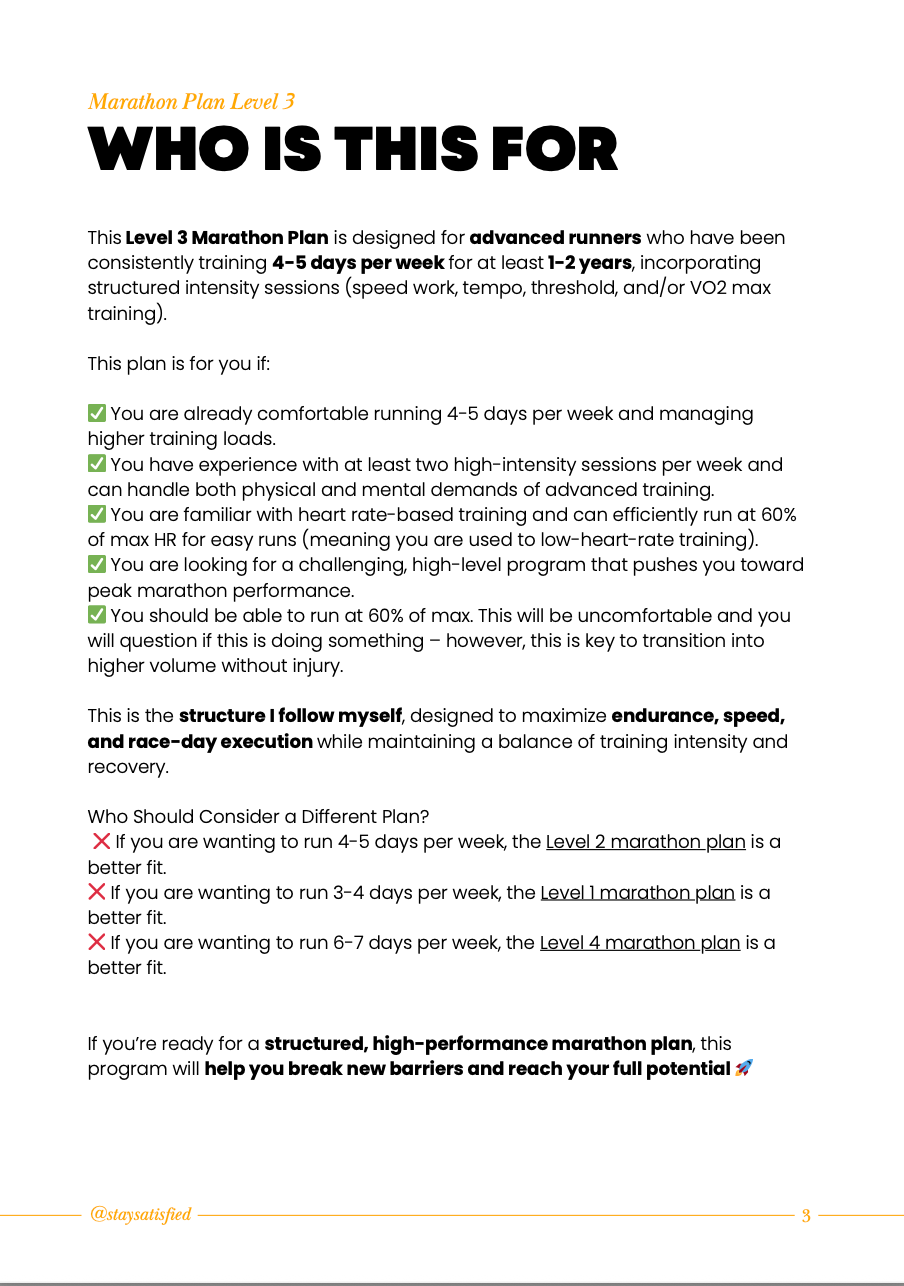 Hormone-Aware MARATHON Running Plan L3