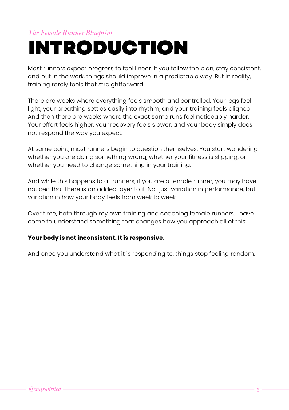 The Female Runner Blueprint